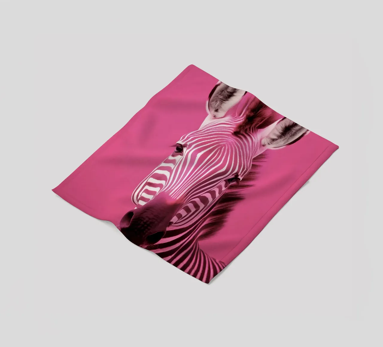 Zebra roze coperta in pile da Imagine