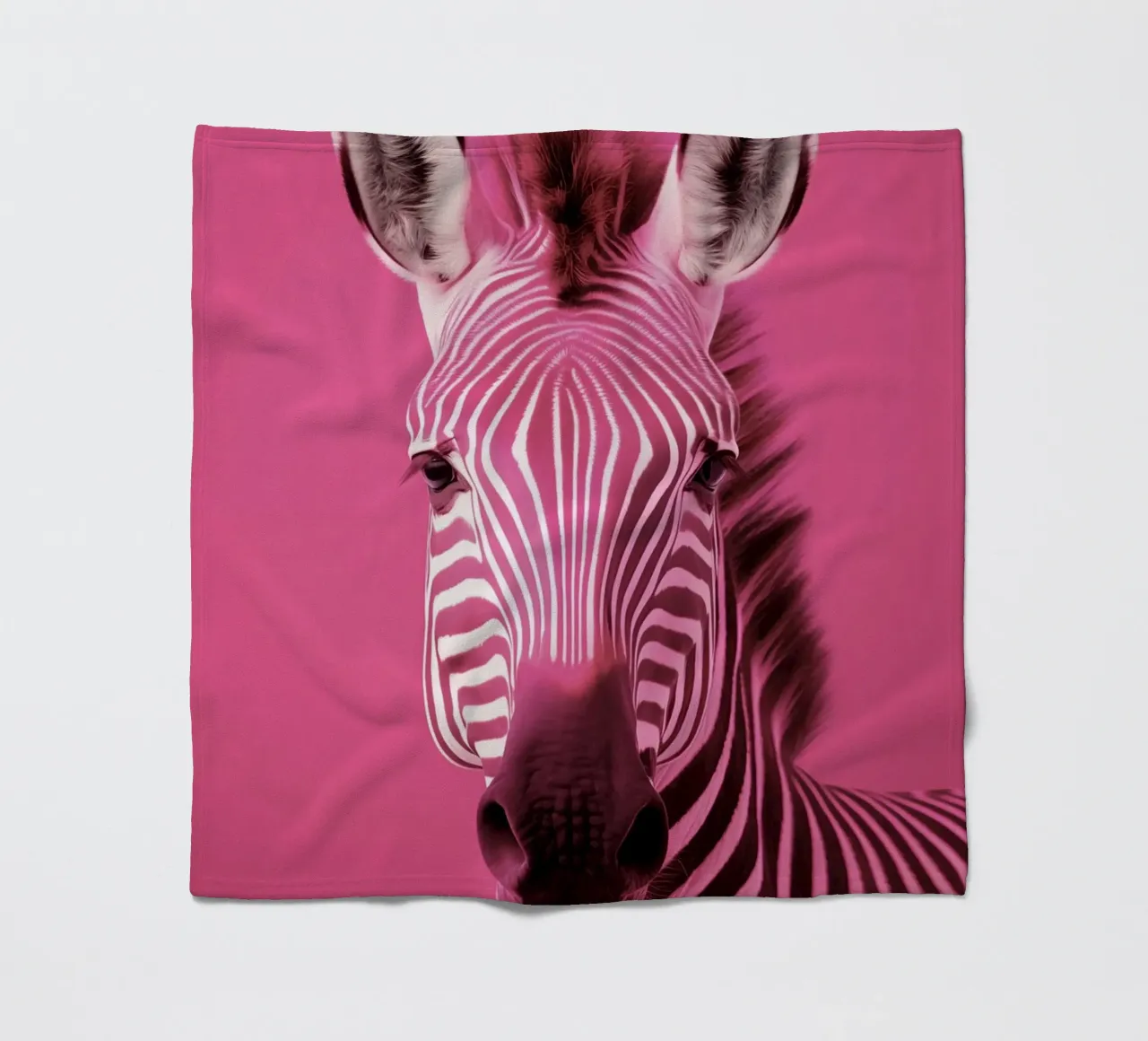 Zebra roze coperta in pile da Imagine