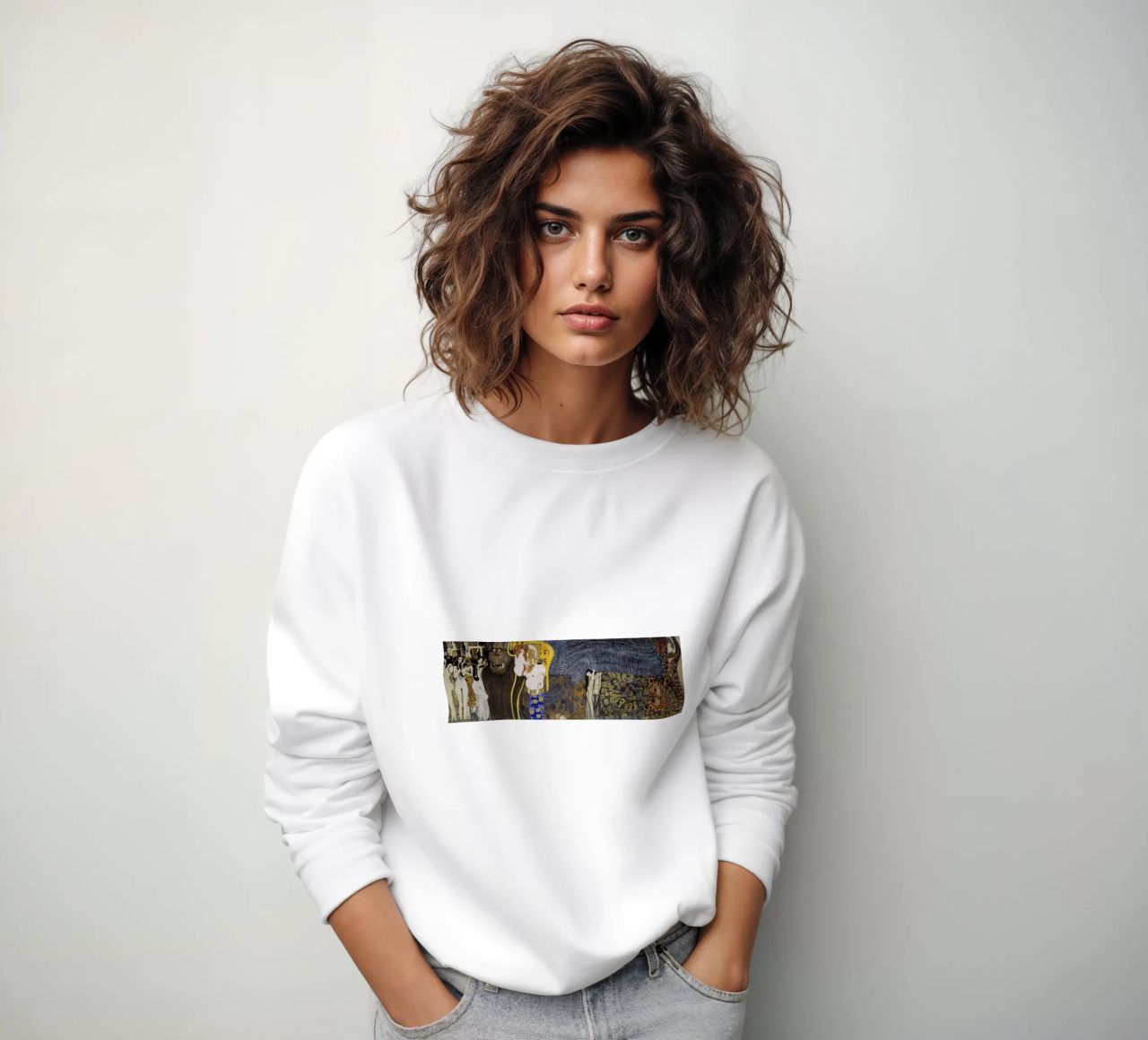 Los "poderes hostiles" de Klimt - Friso de Beethoven, simbolismo, mito sudadera de ClubArt