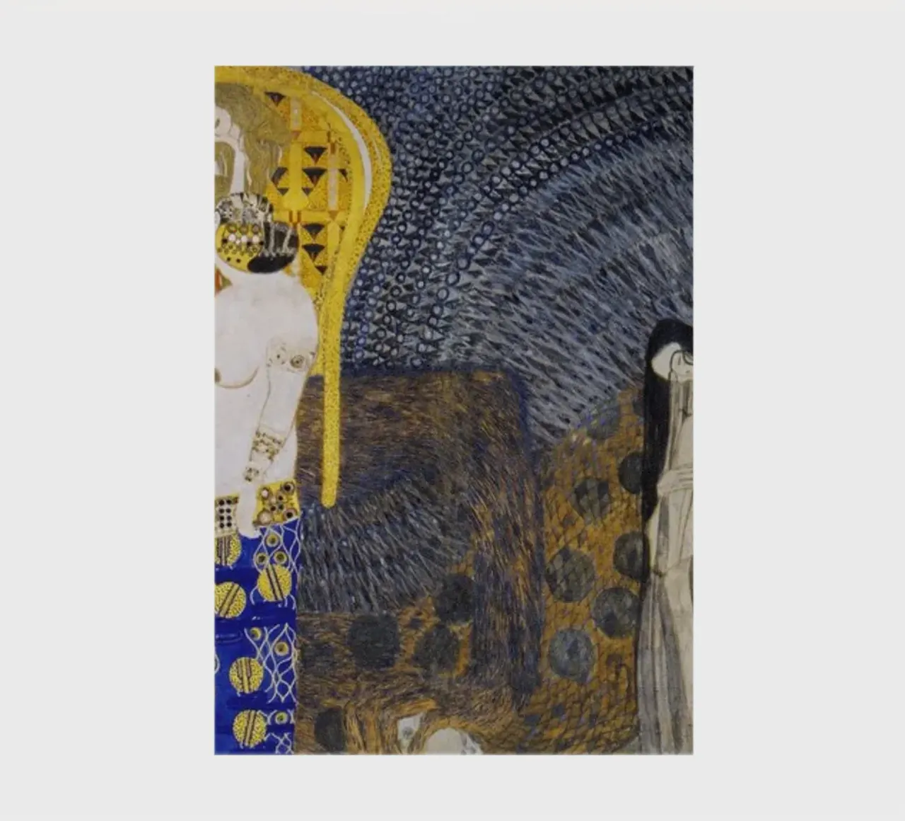 Klimt's "Hostile Powers" - Beethoven Frieze, Symbolism, Myth notebook by ClubArt