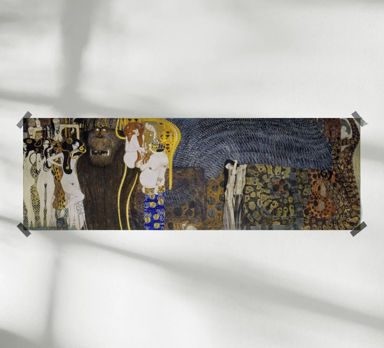Klimt's "Hostile Powers" - Beethoven Frieze, Symbolism, Myth poster by ClubArt