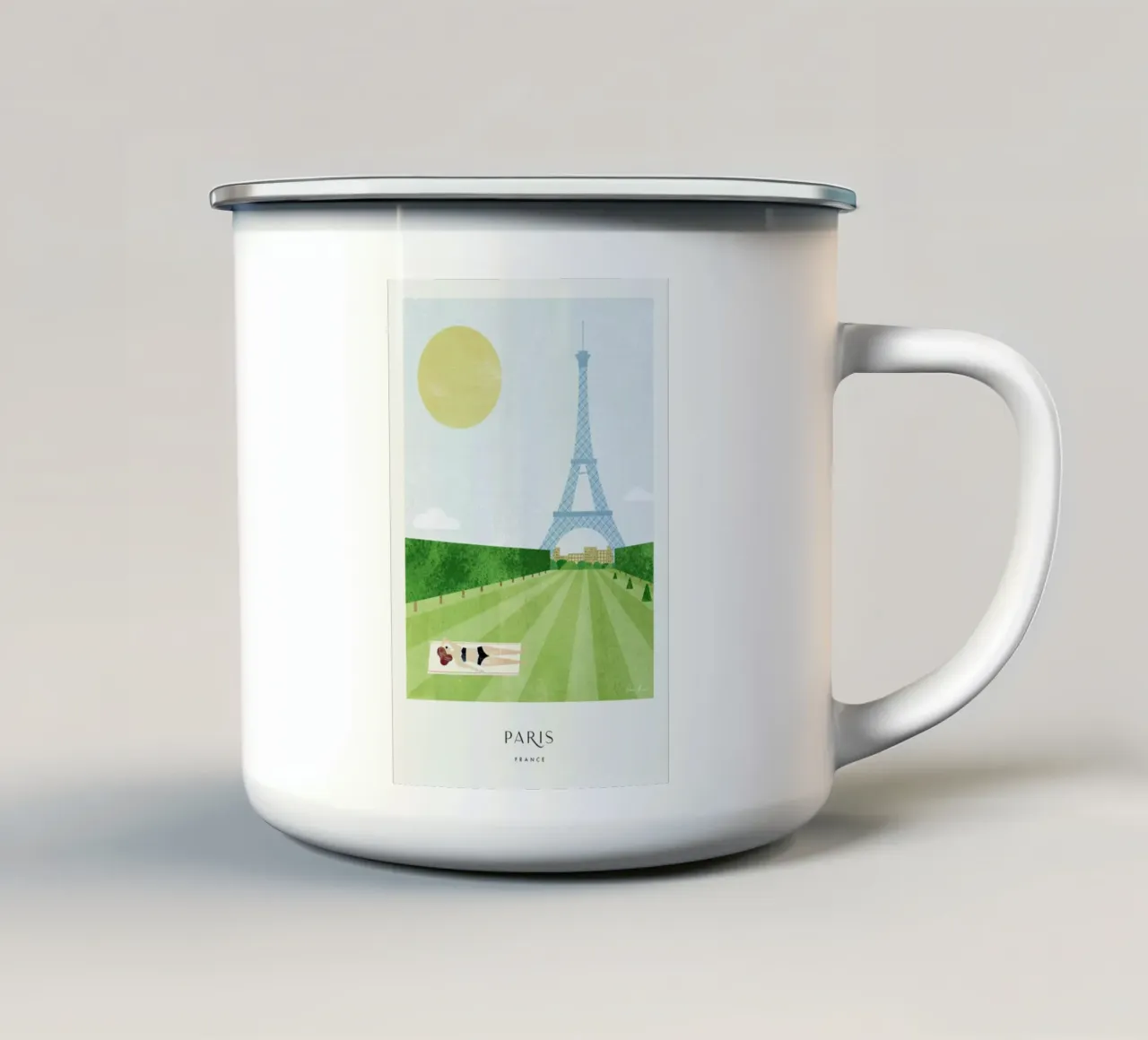 Paris - Series II tazza in smalto da Henry Rivers