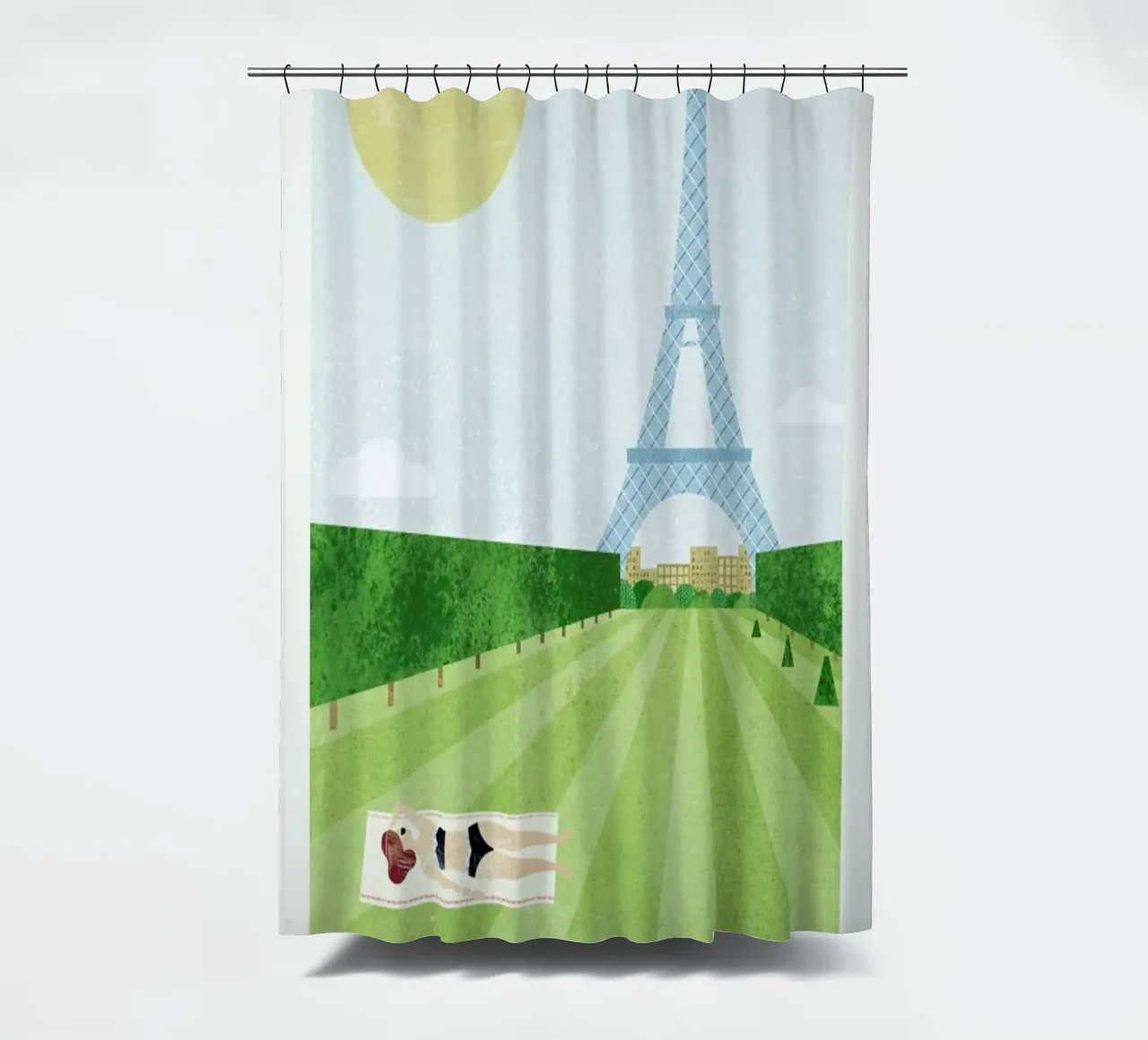Paris - Series II shower curtain by Henry Rivers
