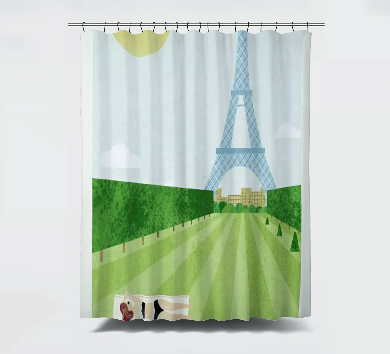 Paris - Series II shower curtain by Henry Rivers