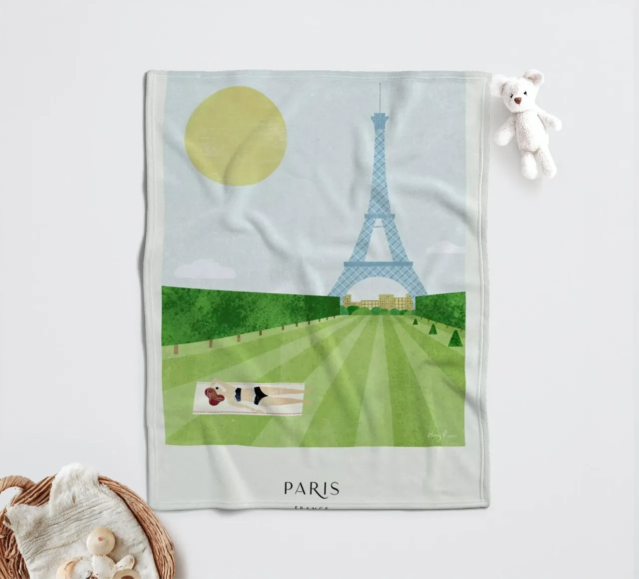 Paris - Series II coperta in pile da Henry Rivers