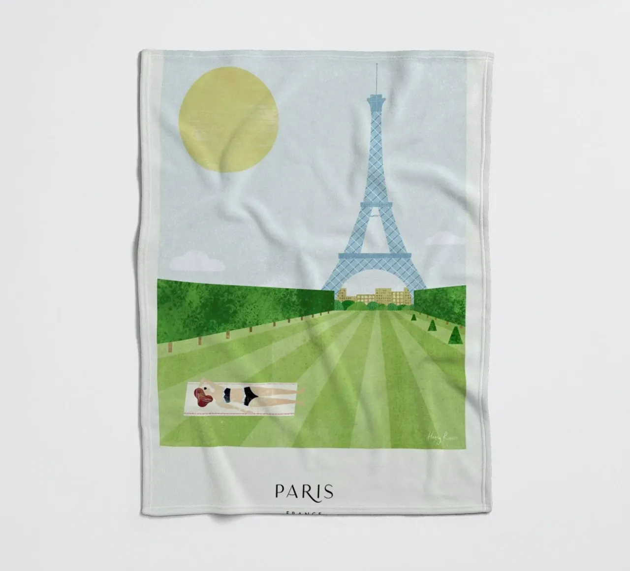 Paris - Series II coperta in pile da Henry Rivers