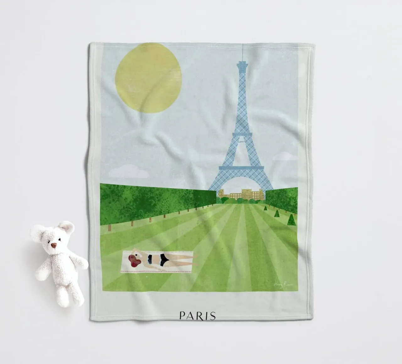 Paris - Series II coperta in pile da Henry Rivers