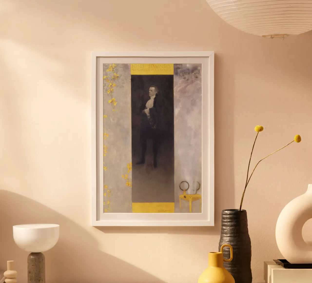 Klimts "Josef Lewinsky als Carlos" - Porträt, Symbolismus, Poster von ClubArt