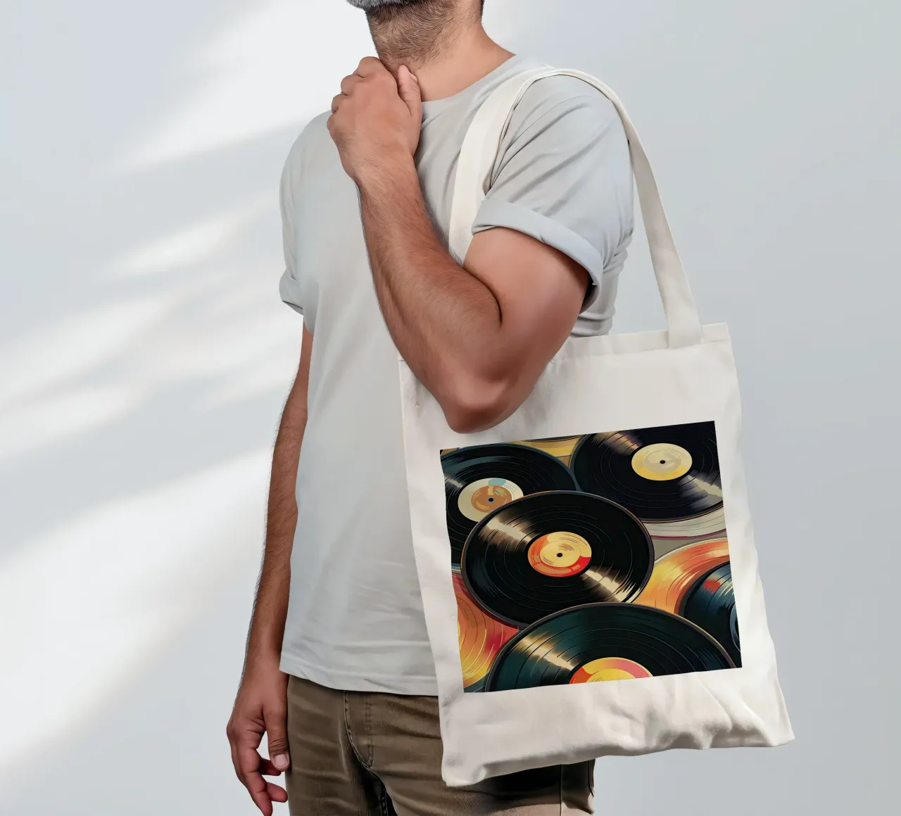 Vinyl tote bag by Imagine
