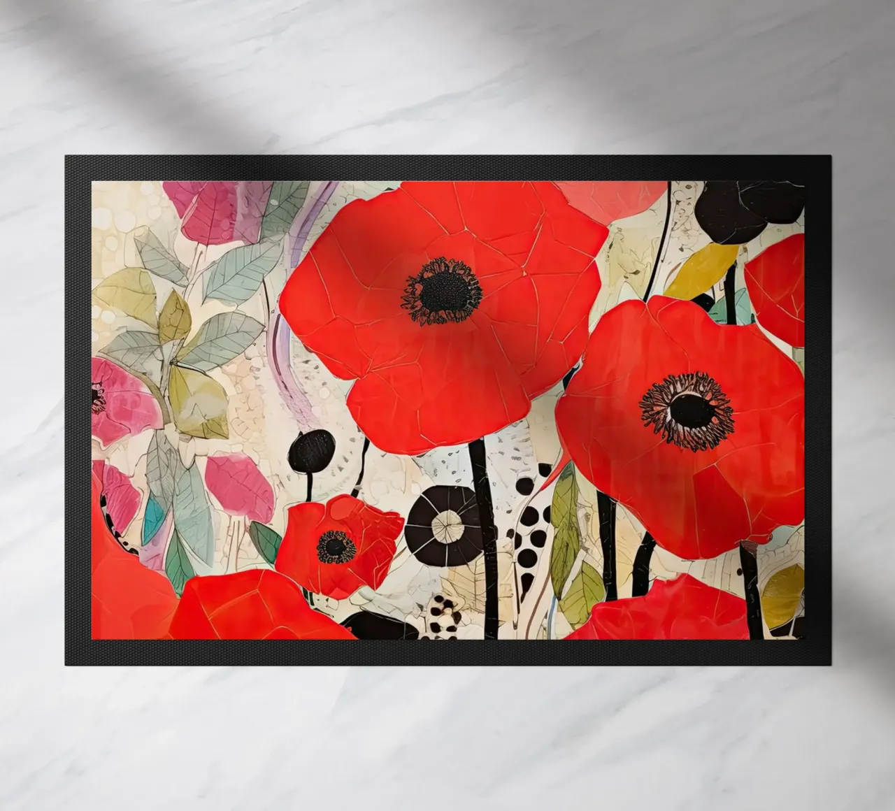 Fiori rossi zerbino da Imagine