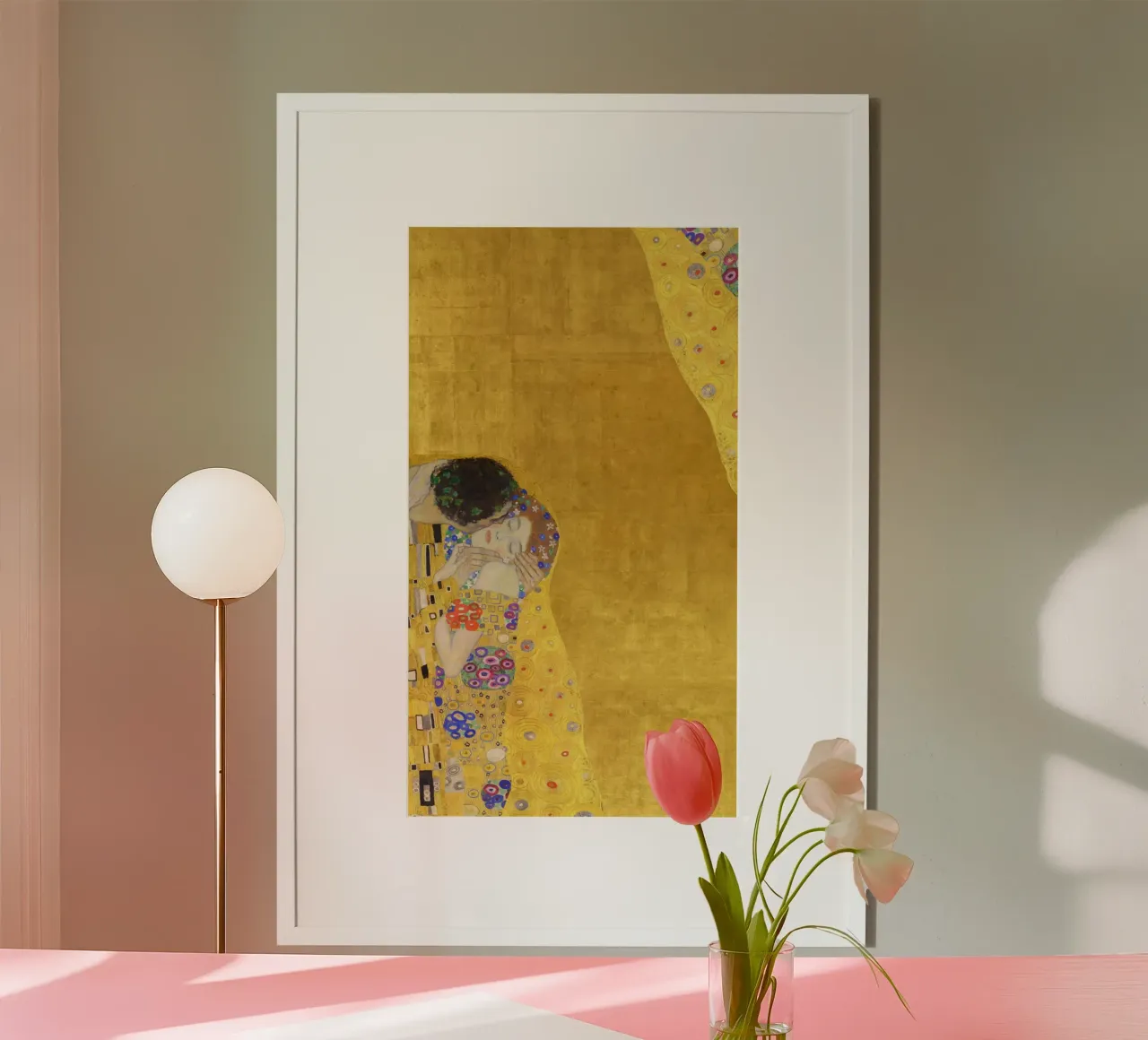 Klimt's "The Kiss" (Lovers) - Golden Age, Iconic Art Nouveau poster by ClubArt