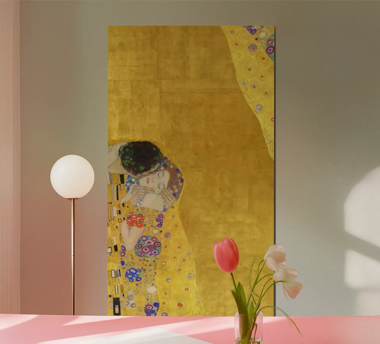 Klimt's "The Kiss" (Lovers) - Golden Age, Iconic Art Nouveau poster by ClubArt