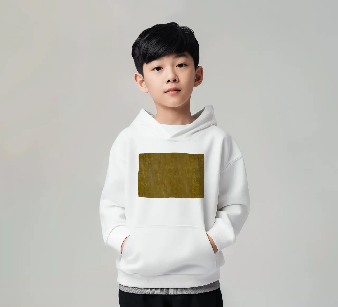 Ispirato a Klimt - Texture oro rustico, arte metallizzata vintage P felpa bambino con cappuccio da ClubArt