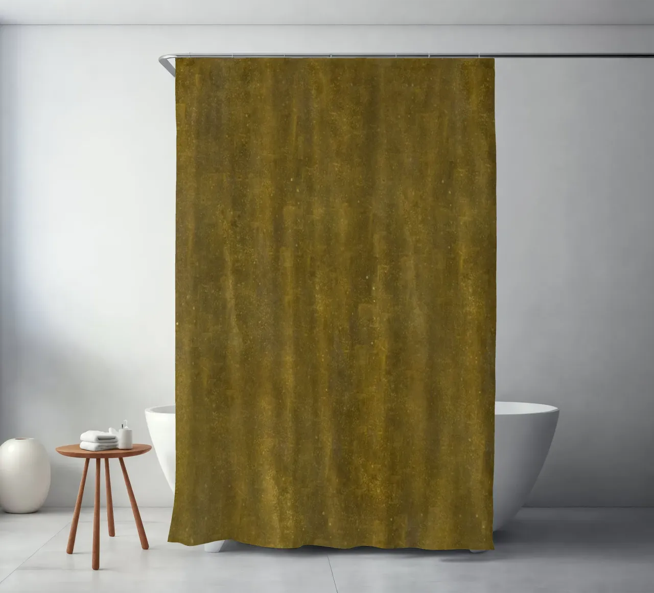 Ispirato a Klimt - Texture oro rustico, arte metallizzata vintage P tenda da doccia da ClubArt