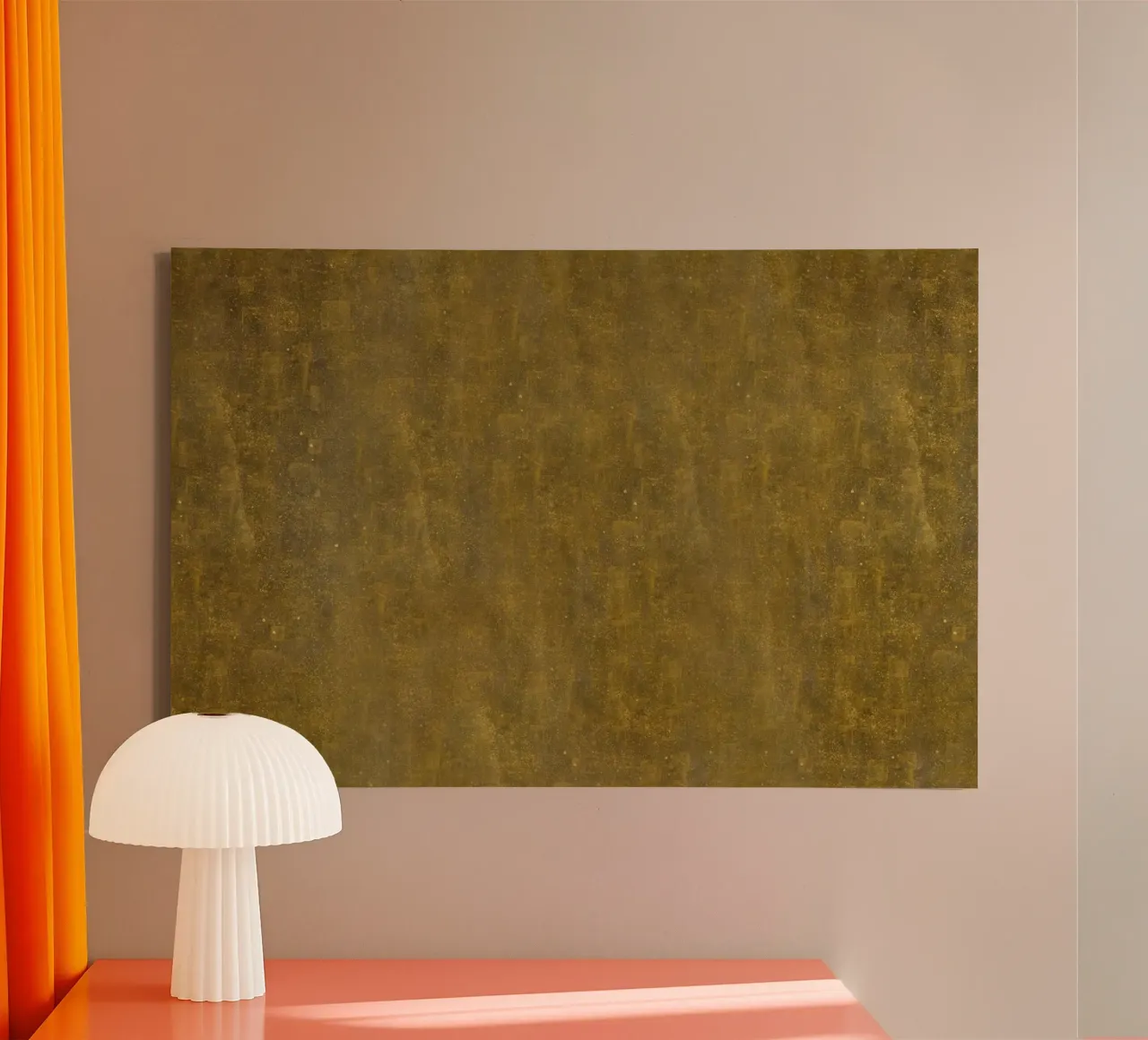 Ispirato a Klimt - Texture oro rustico, arte metallizzata vintage P tela con Cornice a cassetta da ClubArt