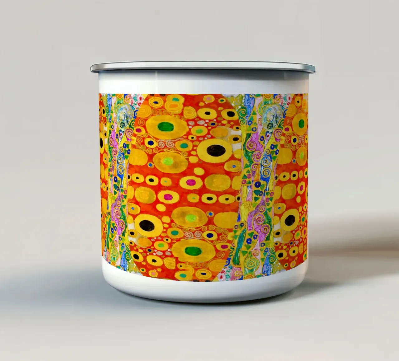 L'astratto "Speranza II" di Klimt - Età dell'oro, motivi vivaci, ma tazza in smalto da ClubArt