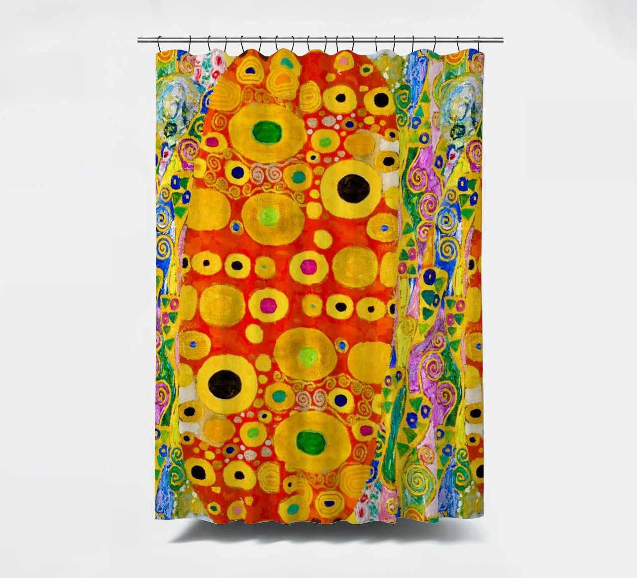 Klimt's "Hope II" Abstract - Golden Age, Vibrant Pattern, Ma shower curtain by ClubArt