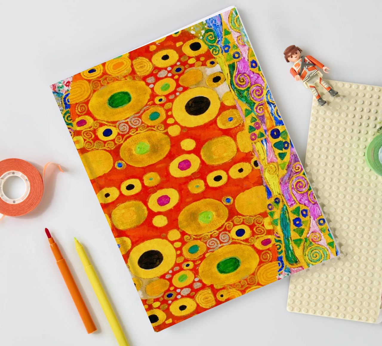 Klimt's "Hope II" Abstract - Golden Age, Vibrant Pattern, Ma notebook by ClubArt