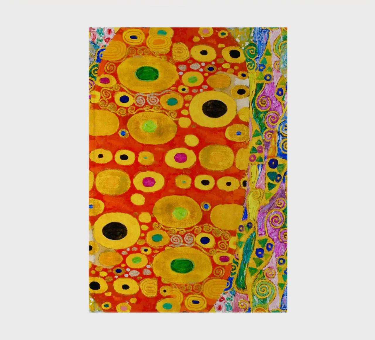 Abstracto "Esperanza II" de Klimt - Edad de Oro, Patrón vibrante, Ma cuaderno de ClubArt