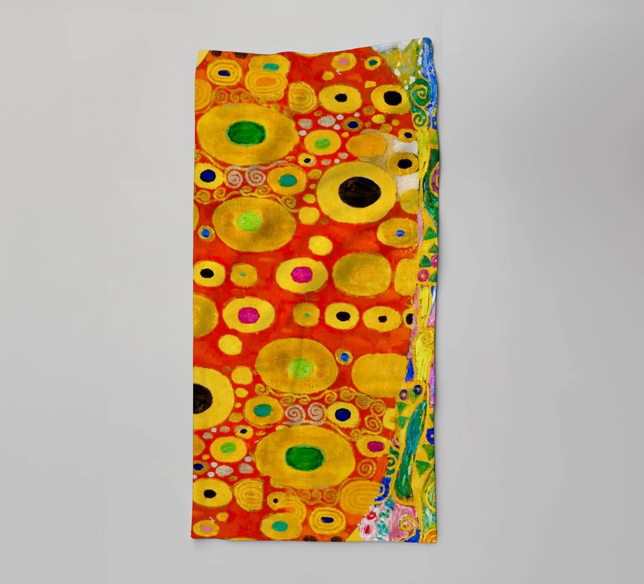 Klimt's "Hope II" Abstract - Golden Age, Vibrant Pattern, Ma towel by ClubArt