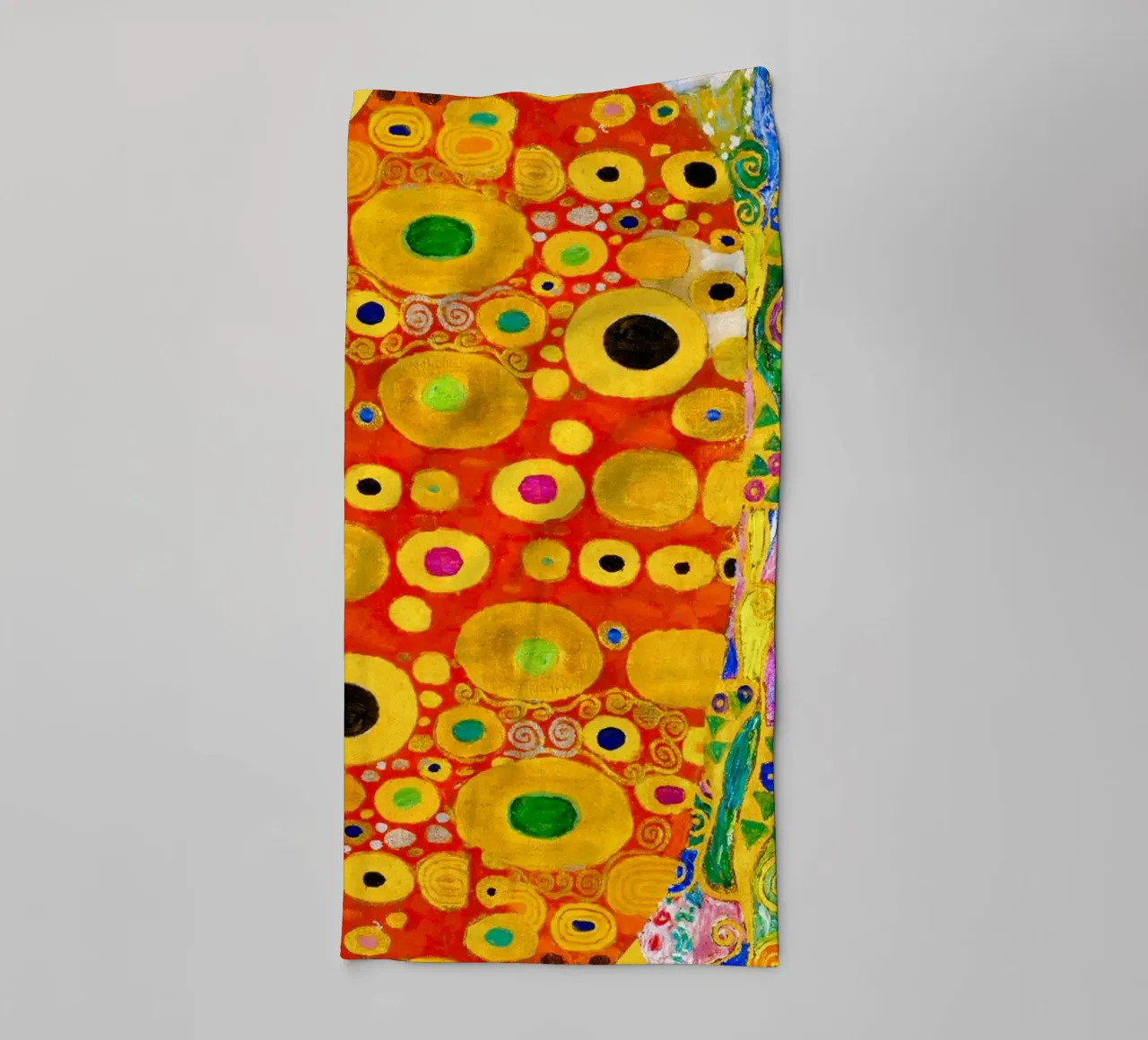 Klimt's "Hope II" Abstract - Golden Age, Vibrant Pattern, Ma towel by ClubArt