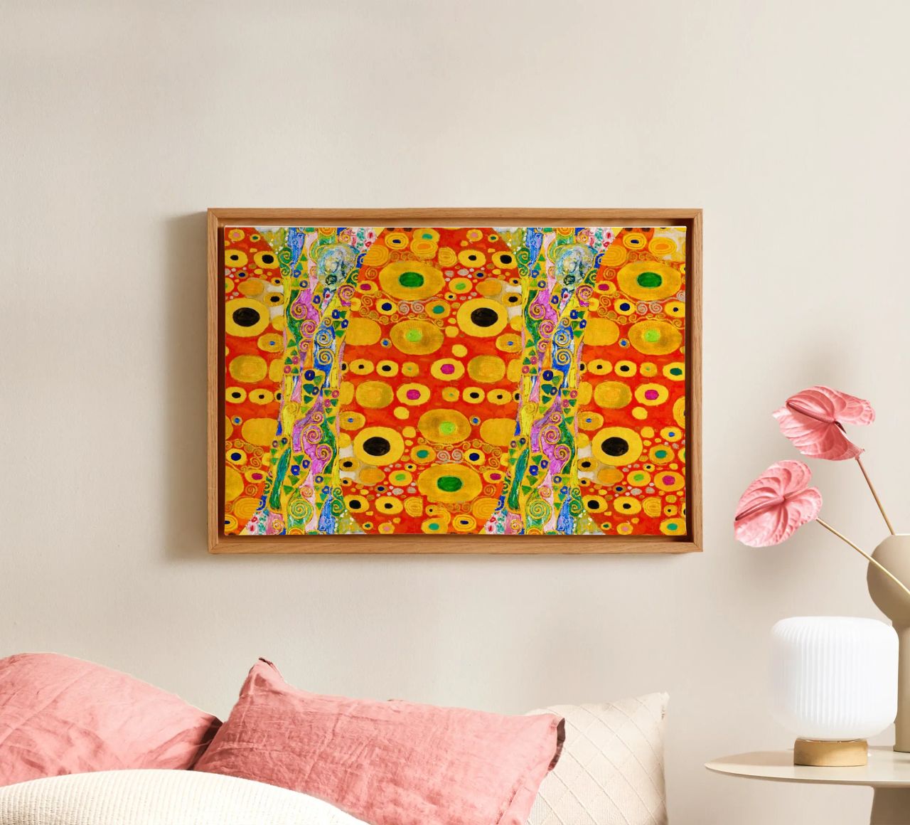 Klimt's "Hope II" Abstract - Golden Age, Vibrant Pattern, Ma canvas by ClubArt