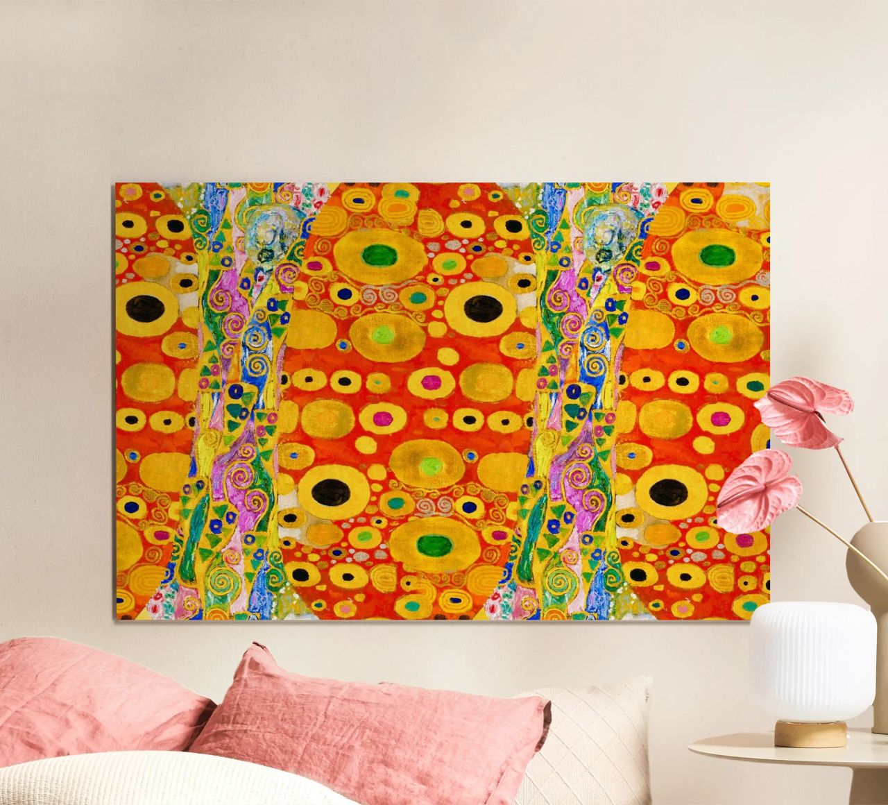 Klimts "Hoffnung II" Abstrakt - Goldenes Zeitalter, lebhafte Muster, Ma Poster von ClubArt