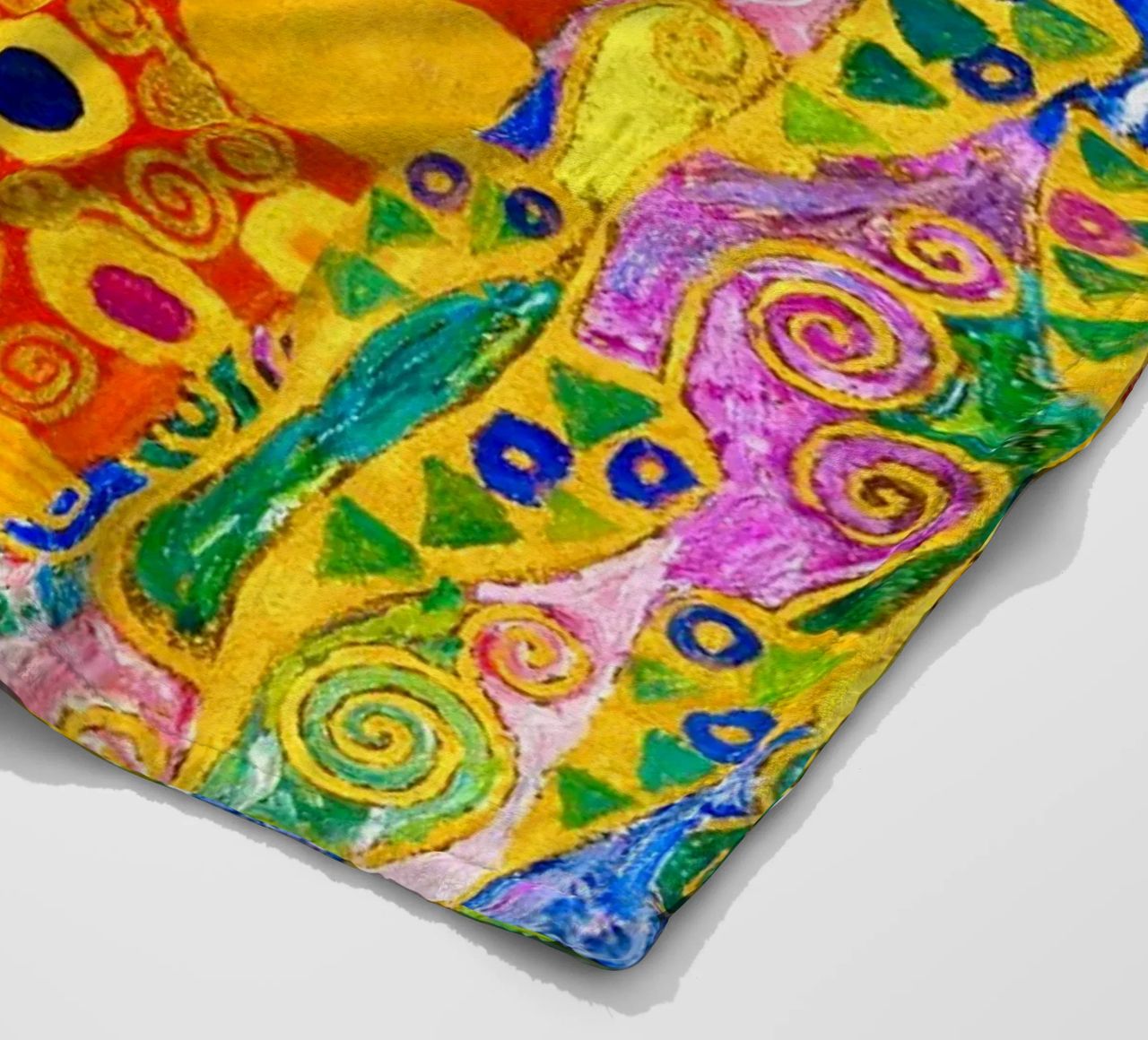 Klimt's "Hope II" Abstract - Golden Age, Vibrant Pattern, Ma fleece blanket by ClubArt