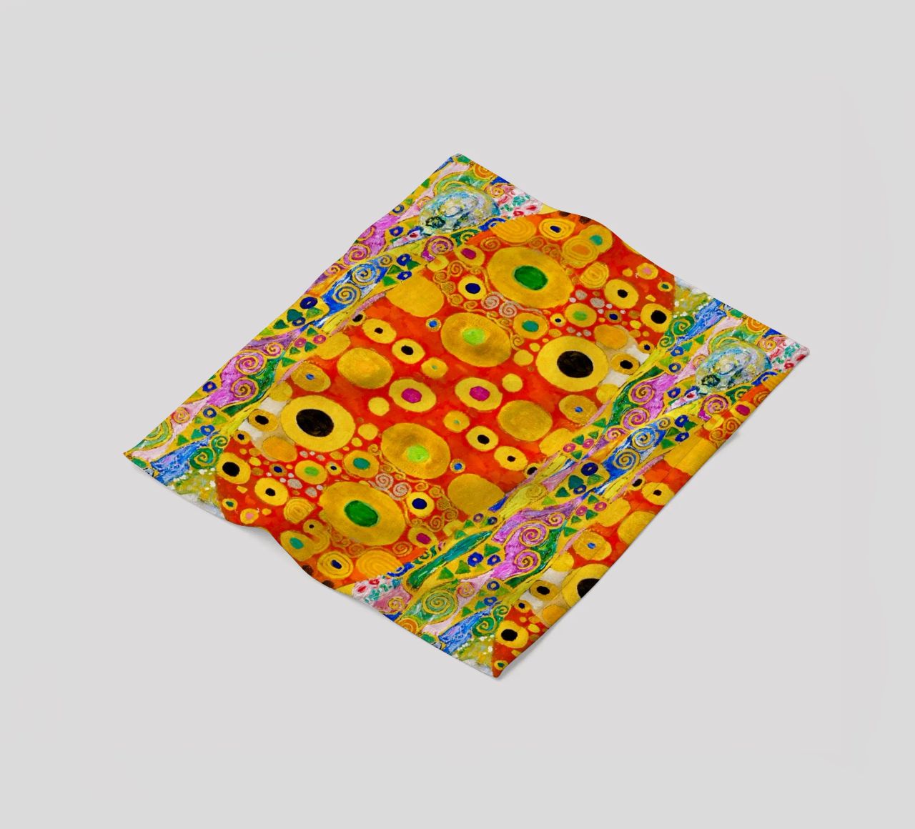 Klimt's "Hope II" Abstract - Golden Age, Vibrant Pattern, Ma fleece blanket by ClubArt