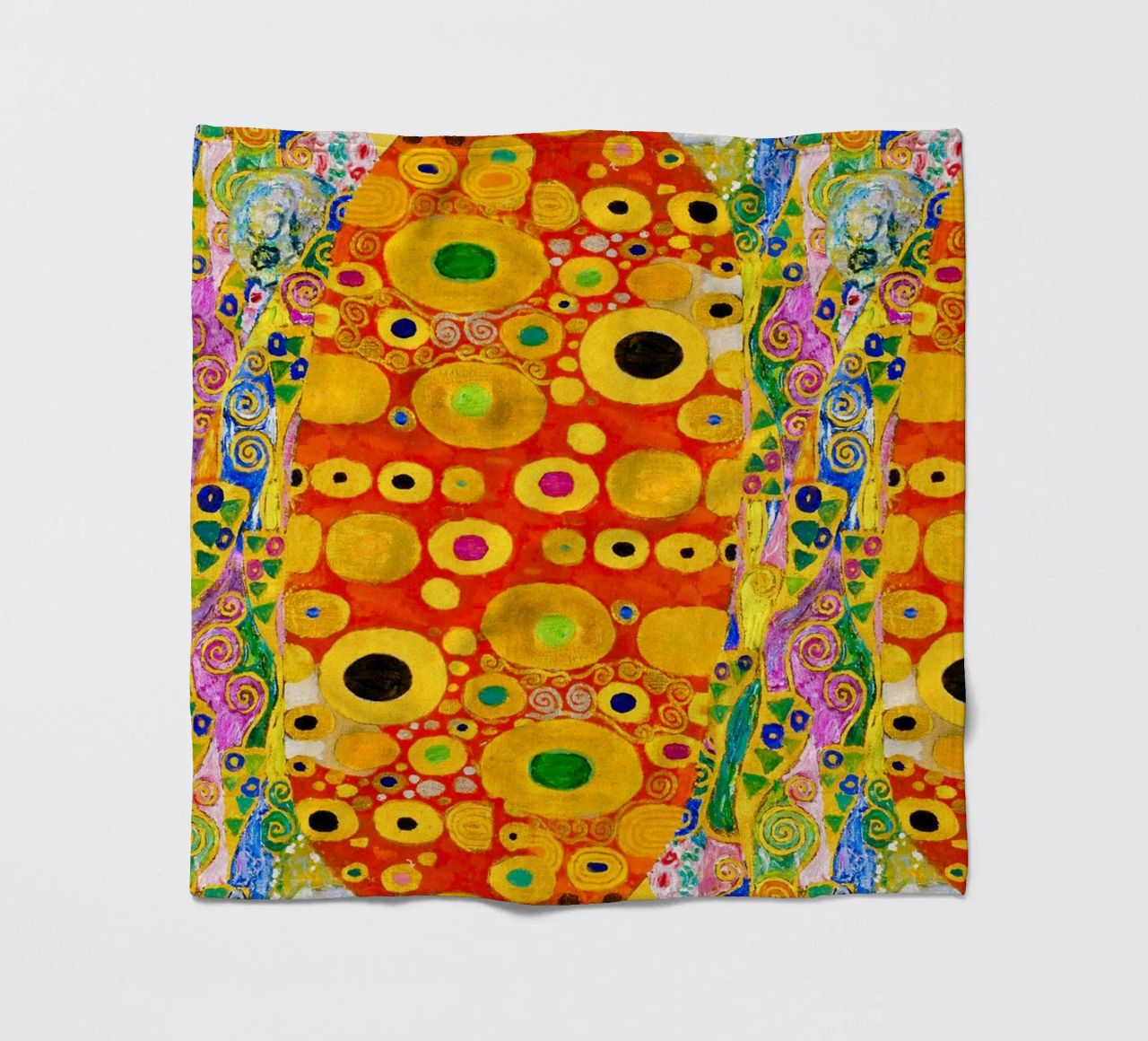 Klimt's "Hope II" Abstract - Golden Age, Vibrant Pattern, Ma fleece blanket by ClubArt