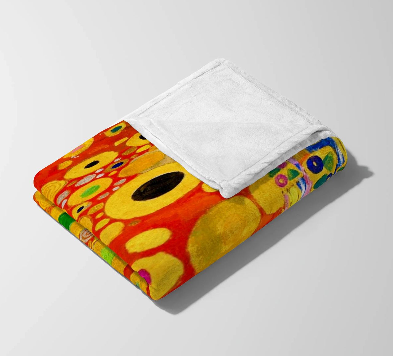 Klimt's "Hope II" Abstract - Golden Age, Vibrant Pattern, Ma fleece blanket by ClubArt