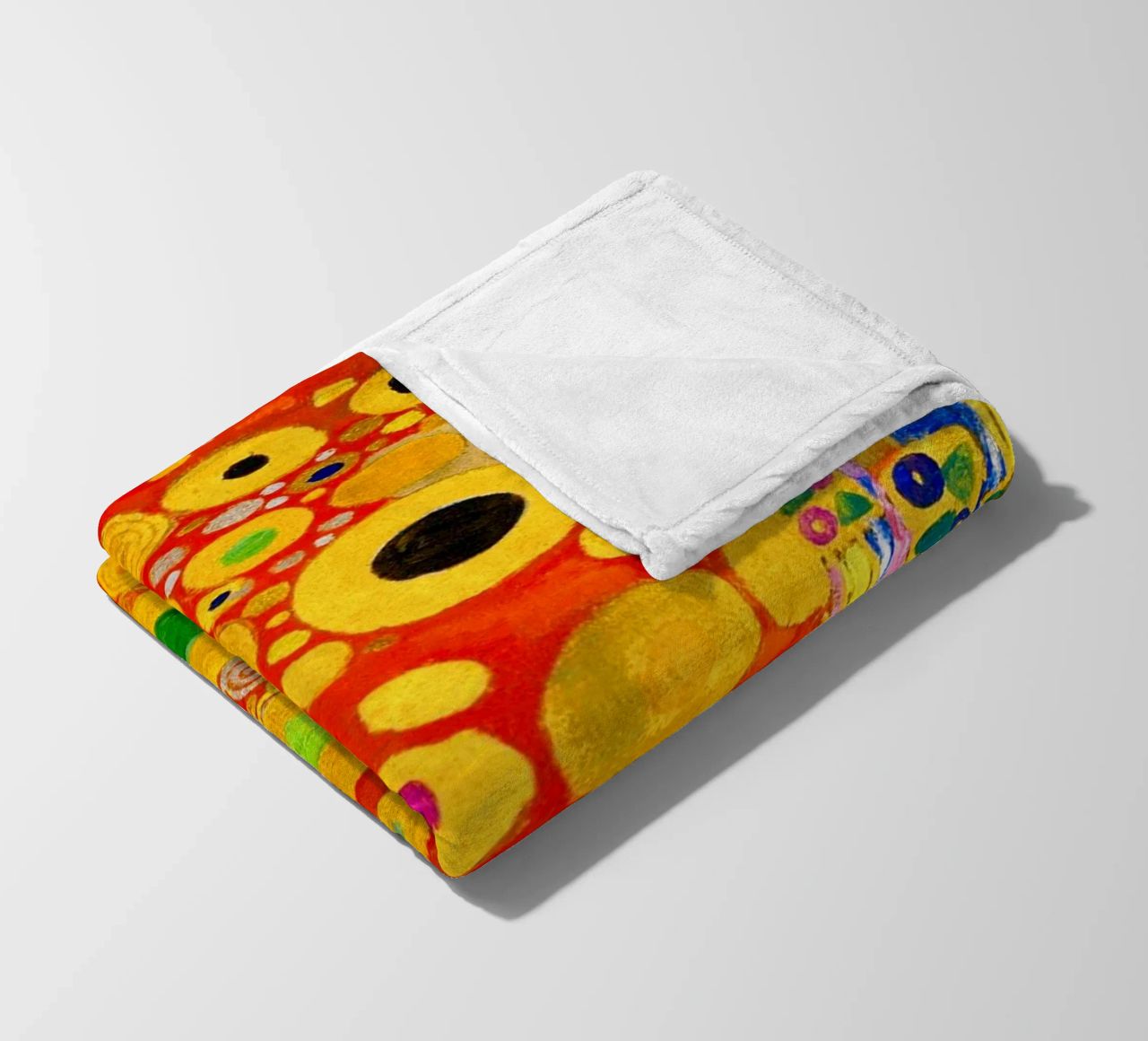Klimt's "Hope II" Abstract - Golden Age, Vibrant Pattern, Ma fleece blanket by ClubArt