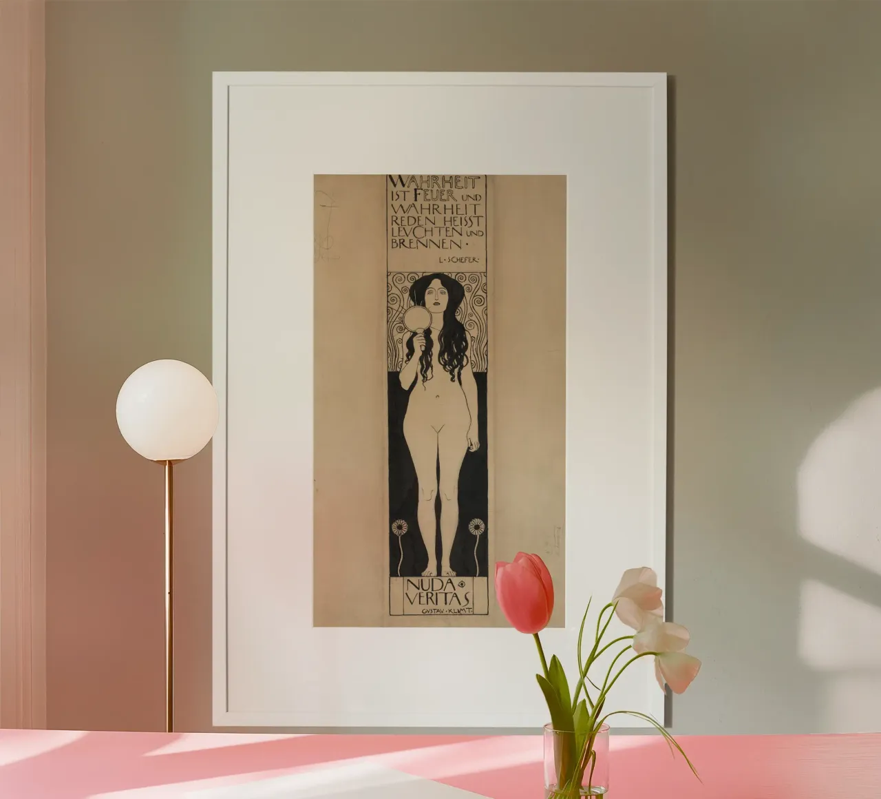 La "Nuda Veritas" di Klimt - Art Nouveau, Simbolismo, Verità e Emp poster da ClubArt