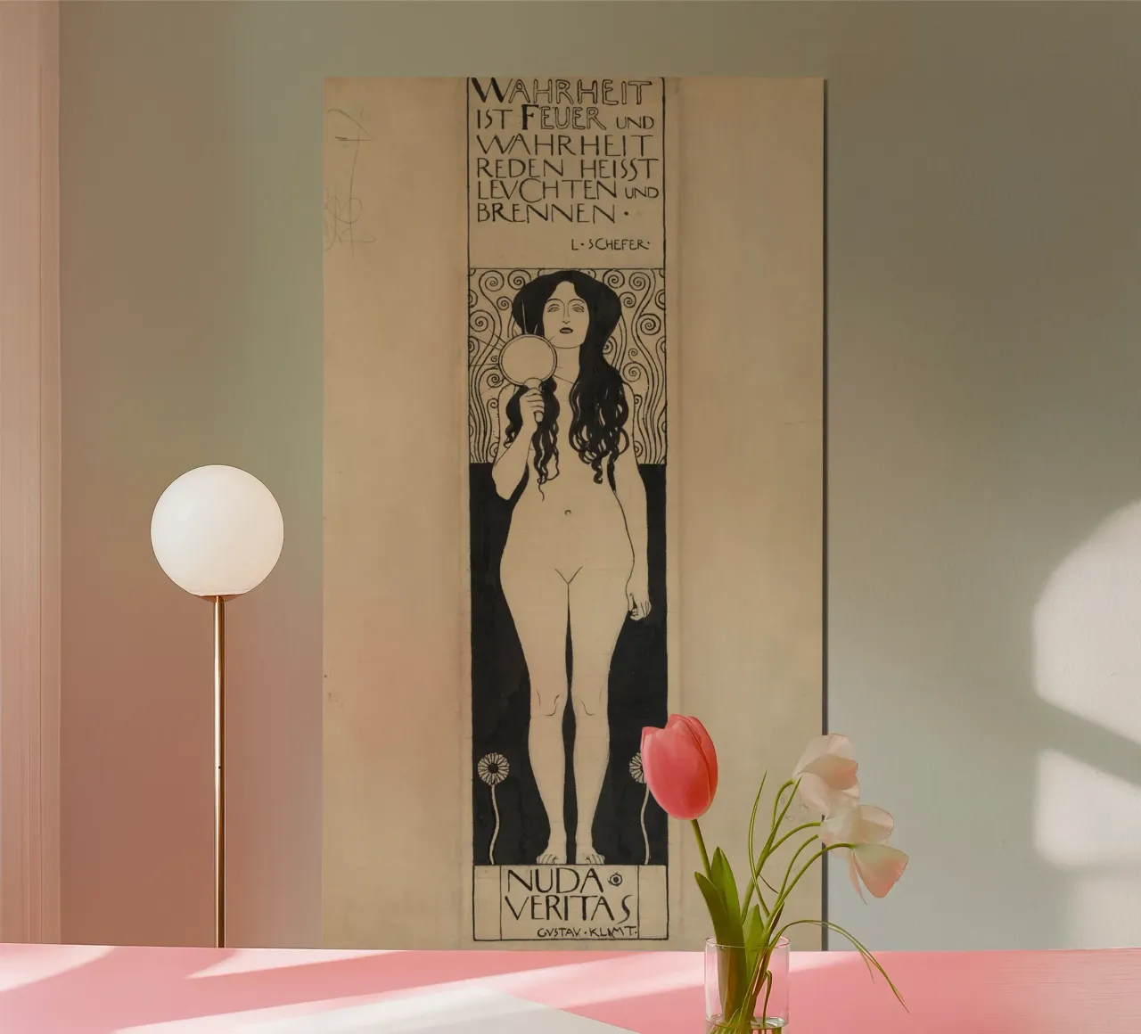 La "Nuda Veritas" di Klimt - Art Nouveau, Simbolismo, Verità e Emp poster da ClubArt