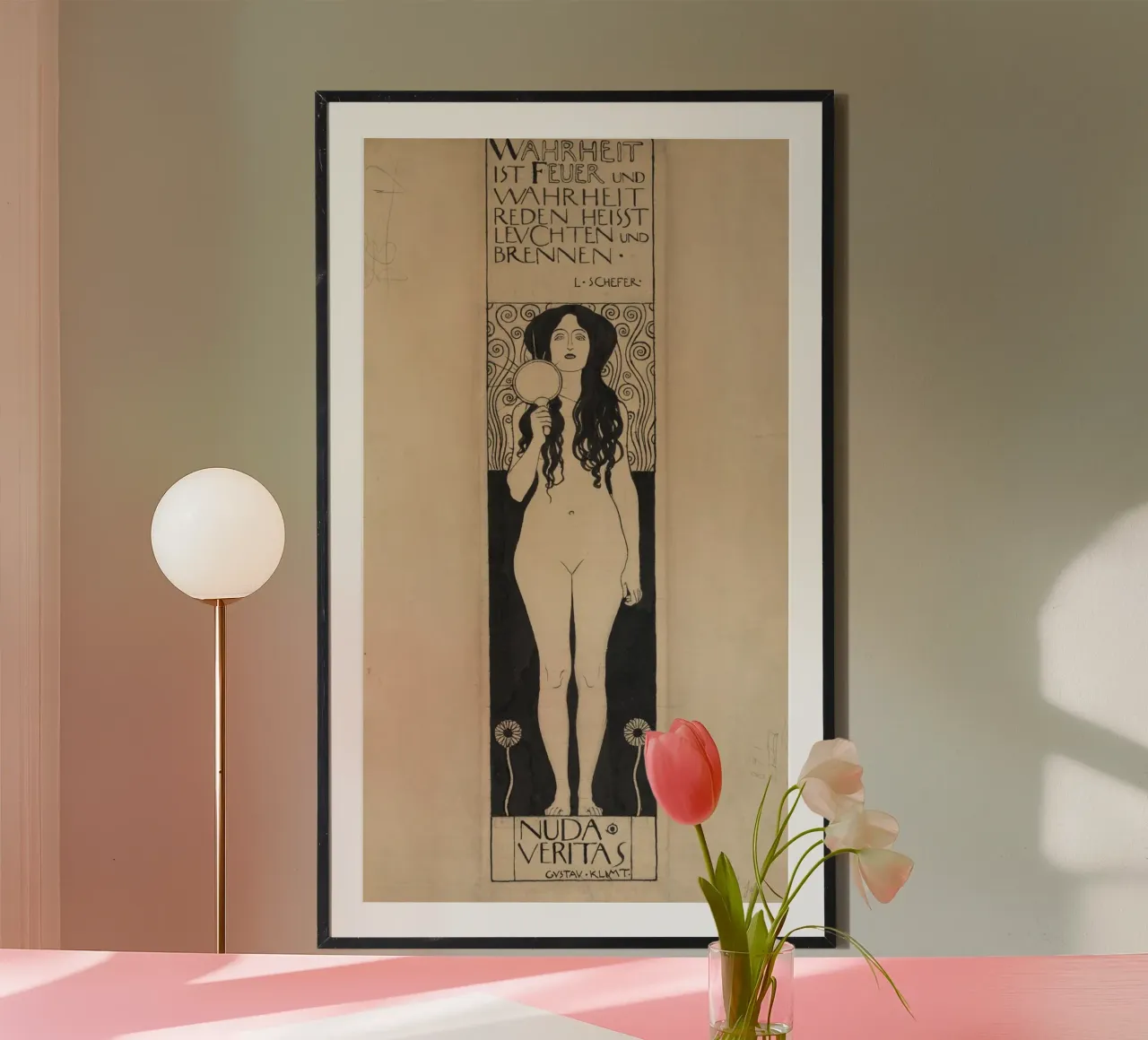 La "Nuda Veritas" di Klimt - Art Nouveau, Simbolismo, Verità e Emp poster da ClubArt