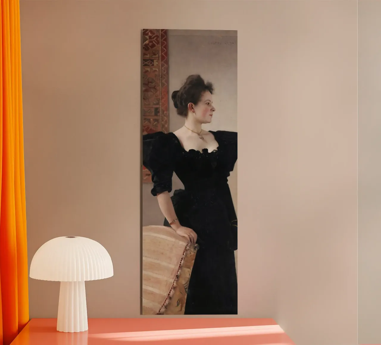 Marie Breunig" di Klimt - Accademico, ritratto, XIX secolo alluminio dibond da ClubArt