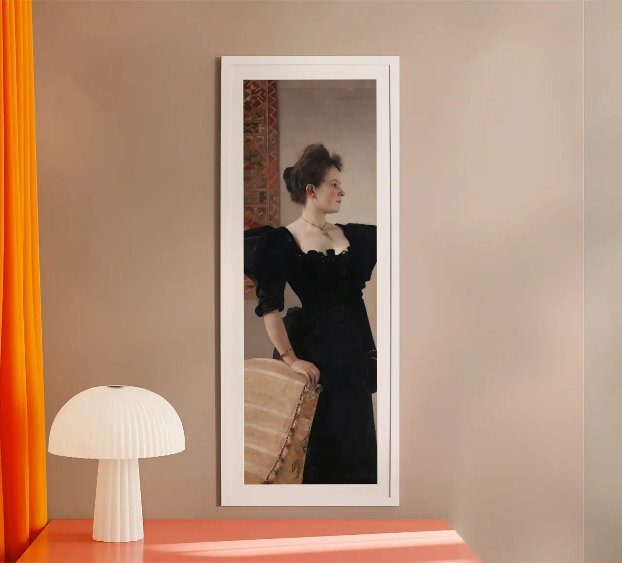 Marie Breunig" di Klimt - Accademico, ritratto, XIX secolo poster da ClubArt