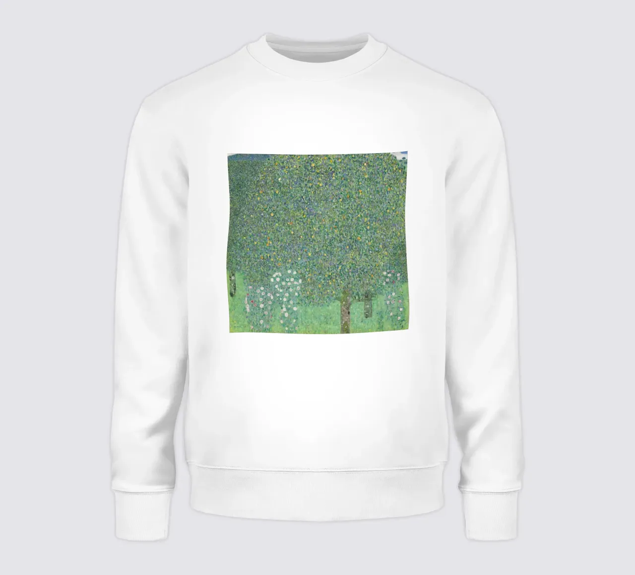 I "Rosai sotto gli alberi" di Klimt - Puntinismo, natura, lussureggiante felpa da ClubArt