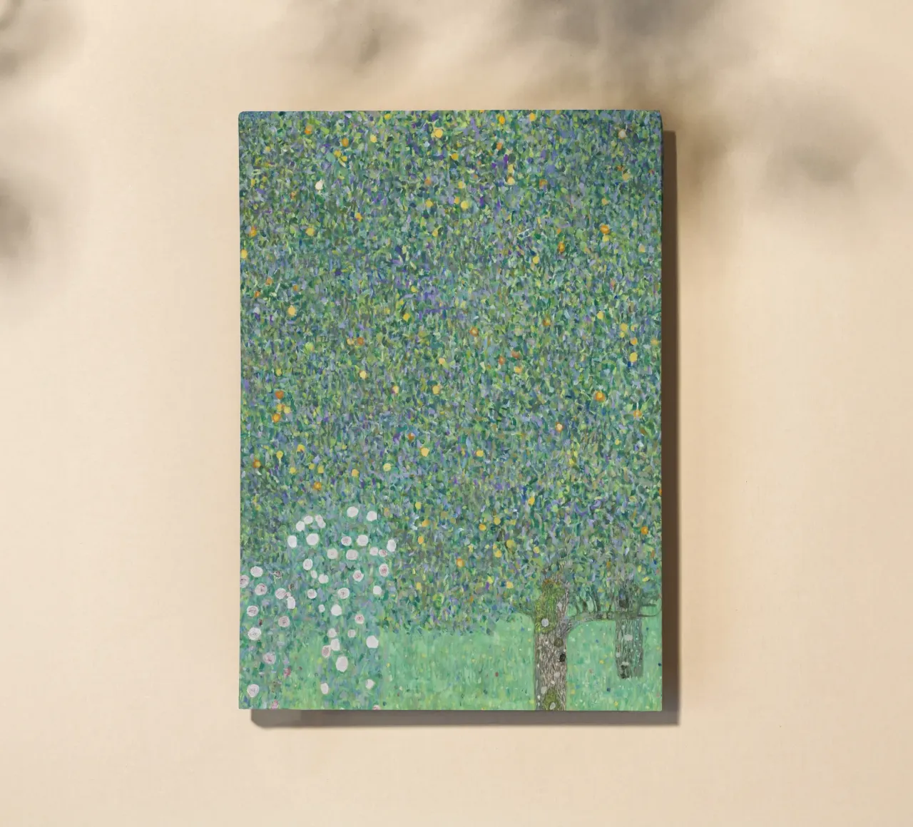 Klimt's "Rosebushes under Trees" - Pointillist, Nature, Lush notebook by ClubArt