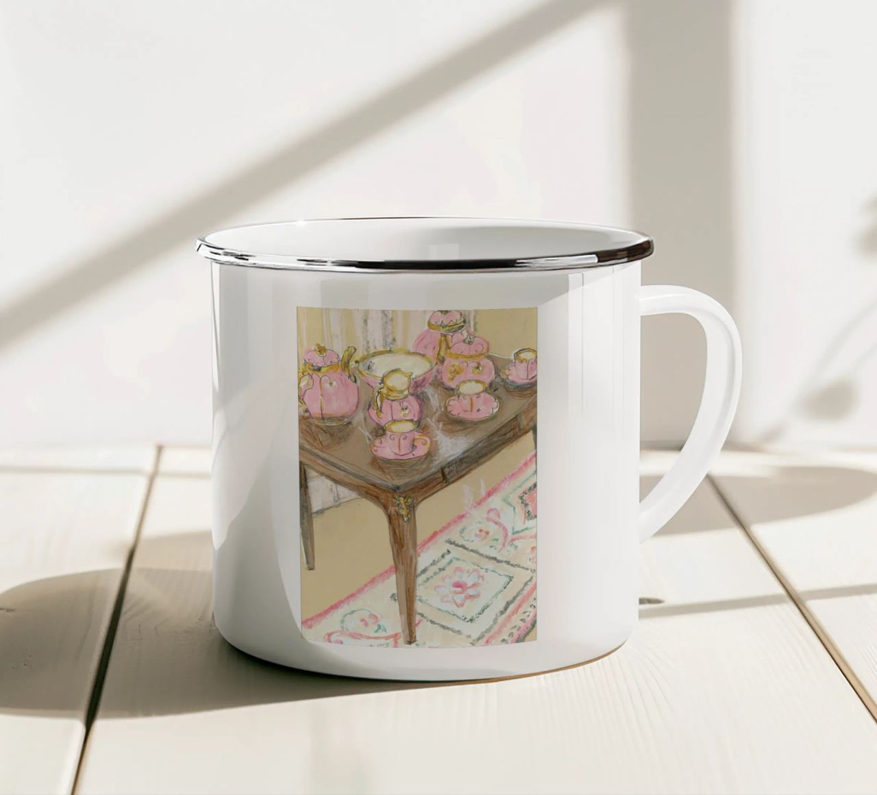 Pink Coffee Set tazza in smalto da Stars Above Us