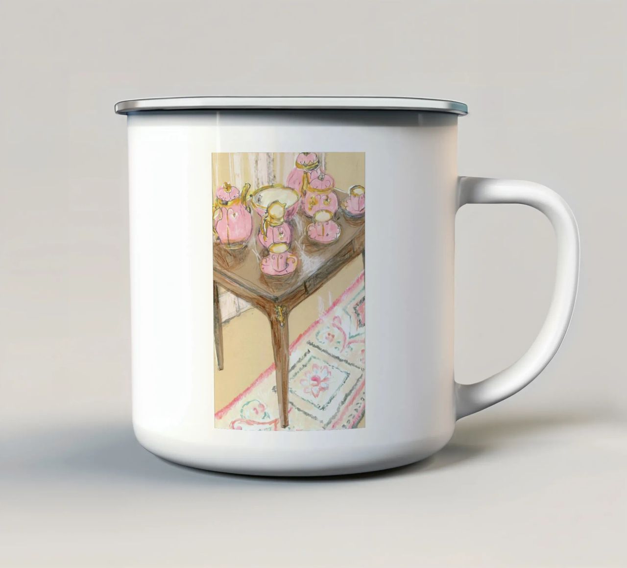Pink Coffee Set tazza in smalto da Stars Above Us