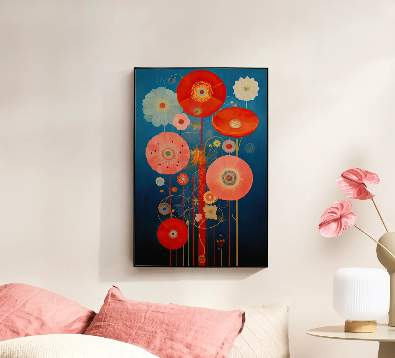 Klaprozen abstract Acryl-Glas von Imagine
