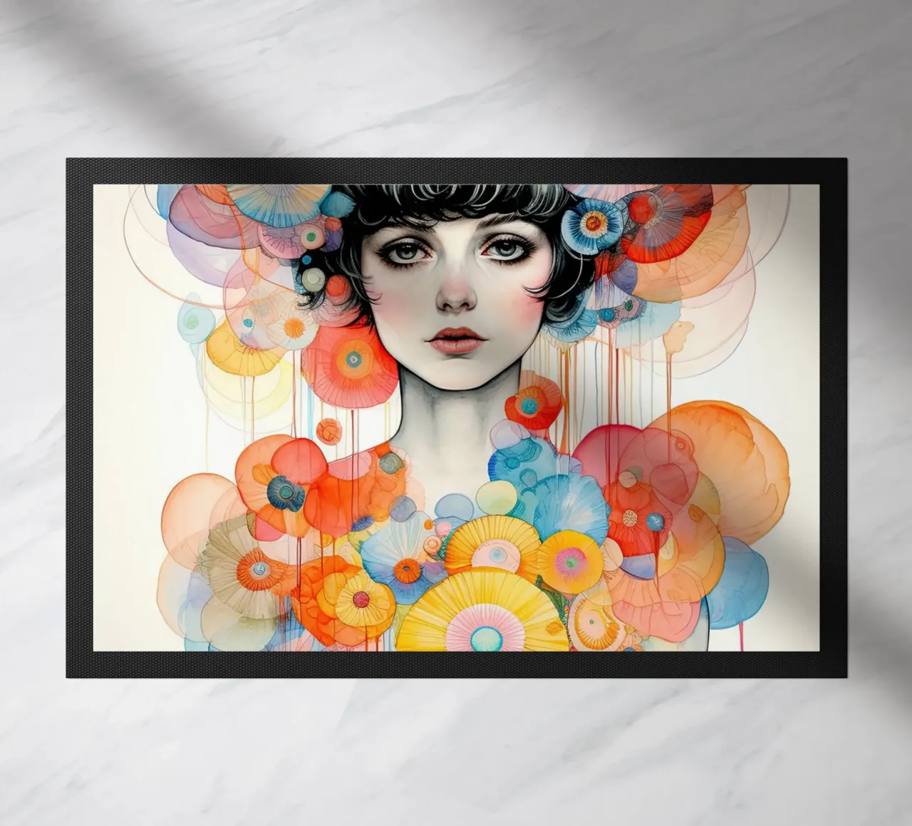 Ragazza dei fiori 1 zerbino da Imagine