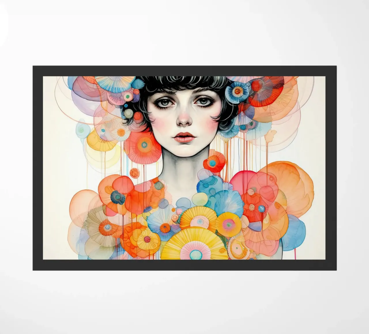 Ragazza dei fiori 1 zerbino da Imagine