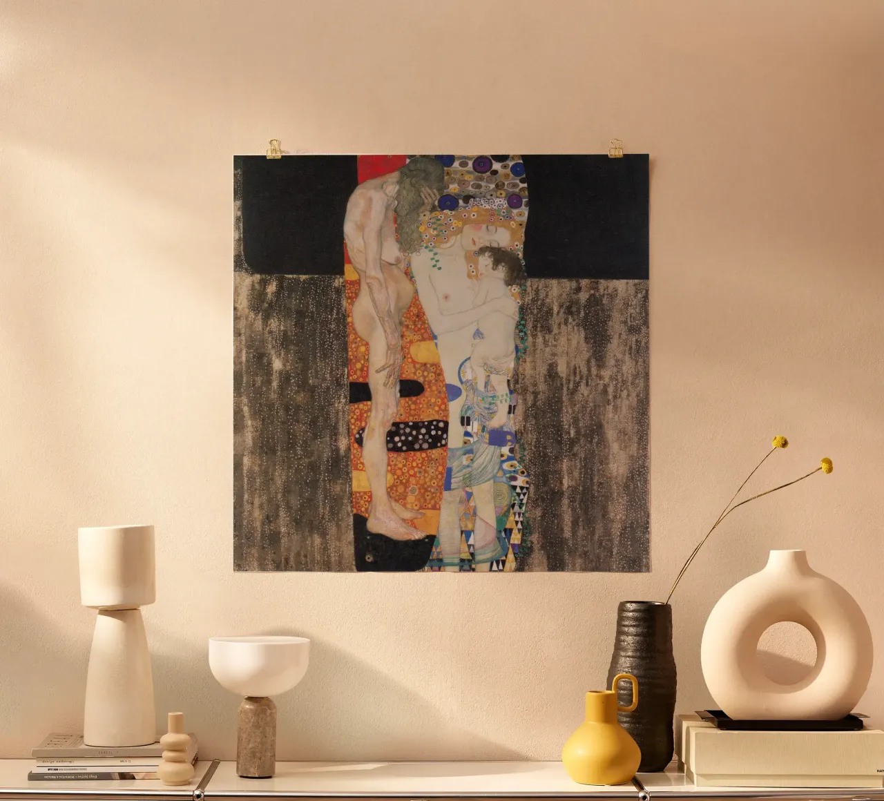 Klimts "Drei Lebensalter der Frau" - Symbolik, Lebenszyklus, Emoti Poster von ClubArt
