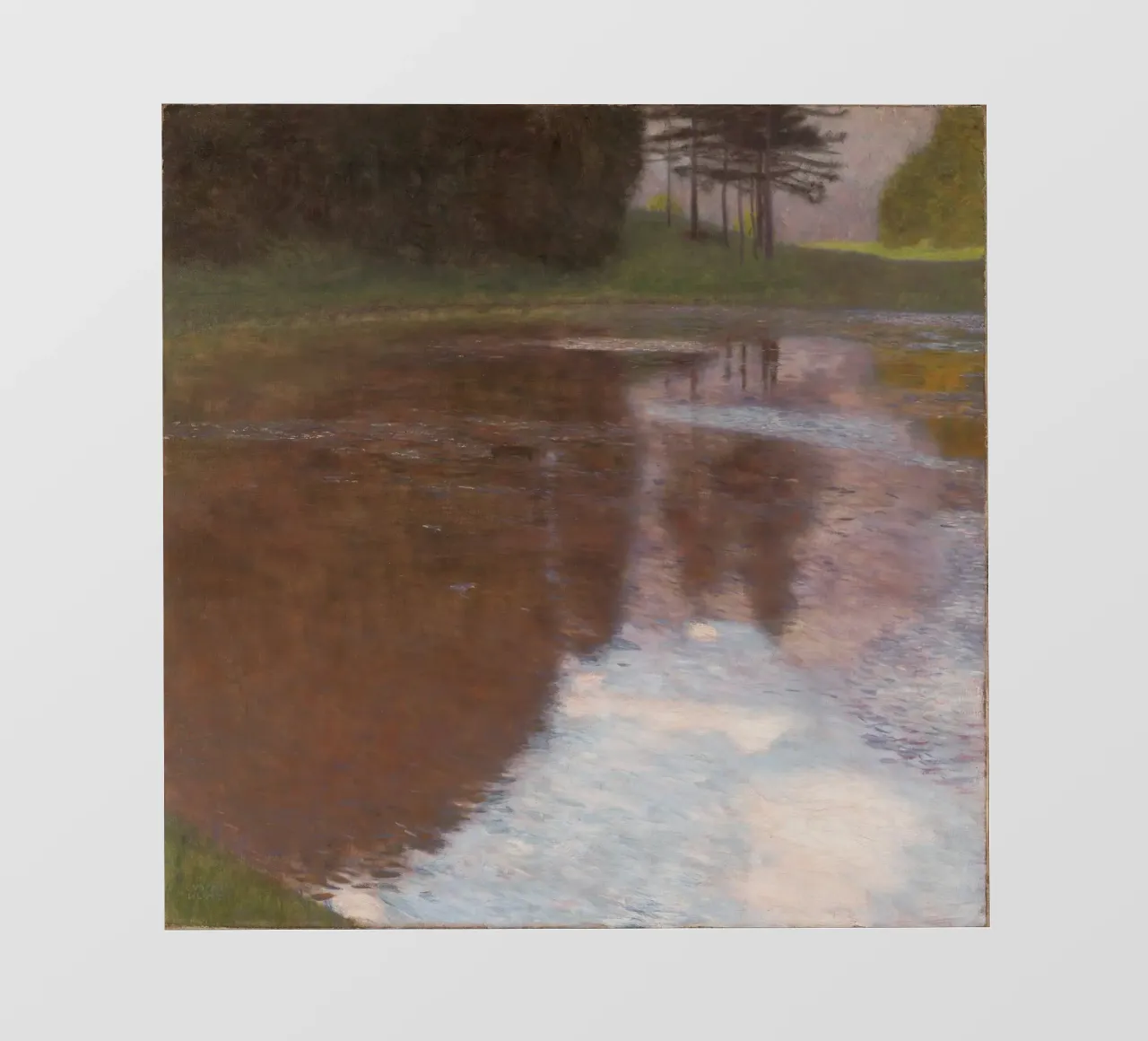 Lo "Stagno tranquillo" di Klimt - Paesaggio d'atmosfera, impressionista, R pellicola backlit da ClubArt