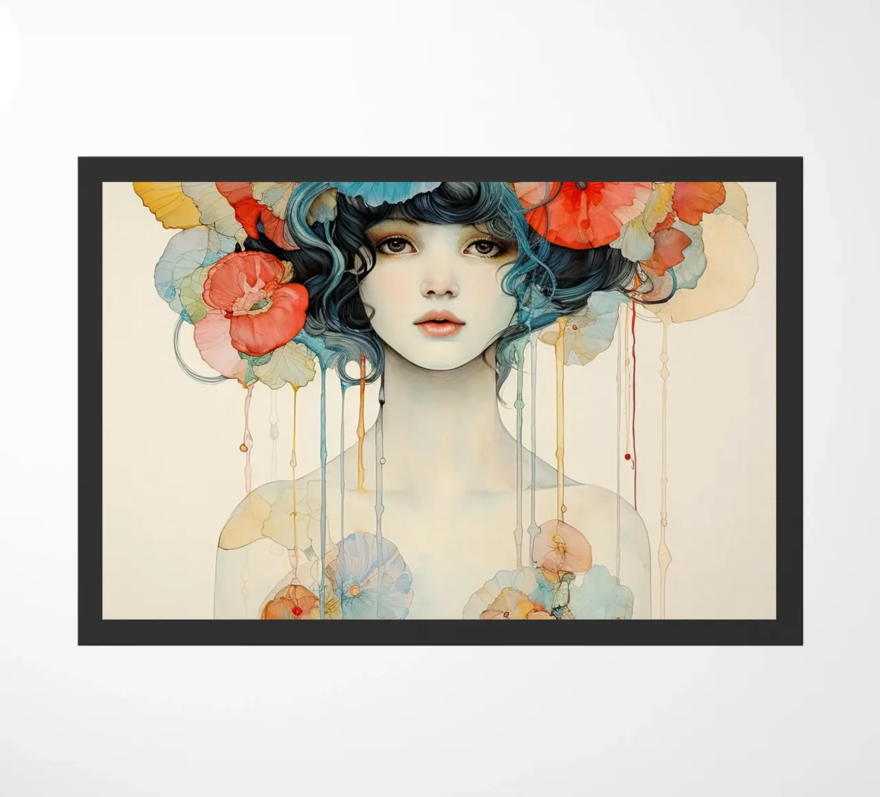Ragazza dei fiori 2 zerbino da Imagine