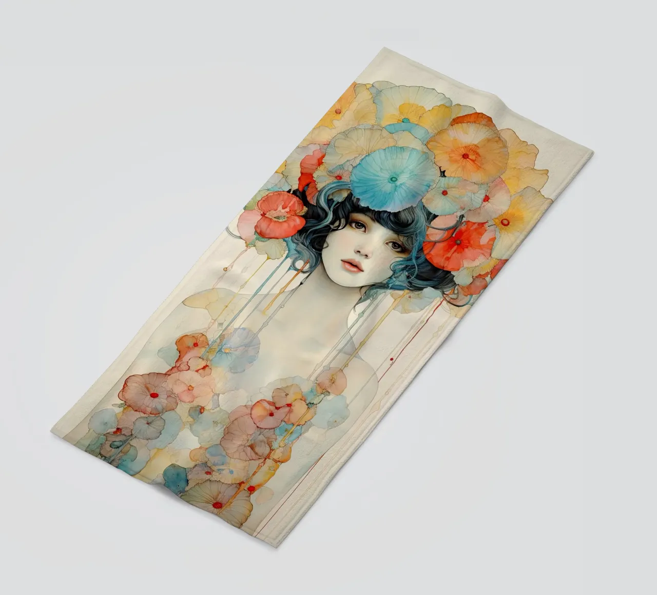 Ragazza dei fiori 2 telo mare da Imagine