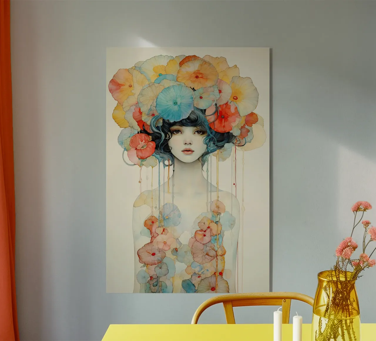 Ragazza dei fiori 2 plexiglass da Imagine