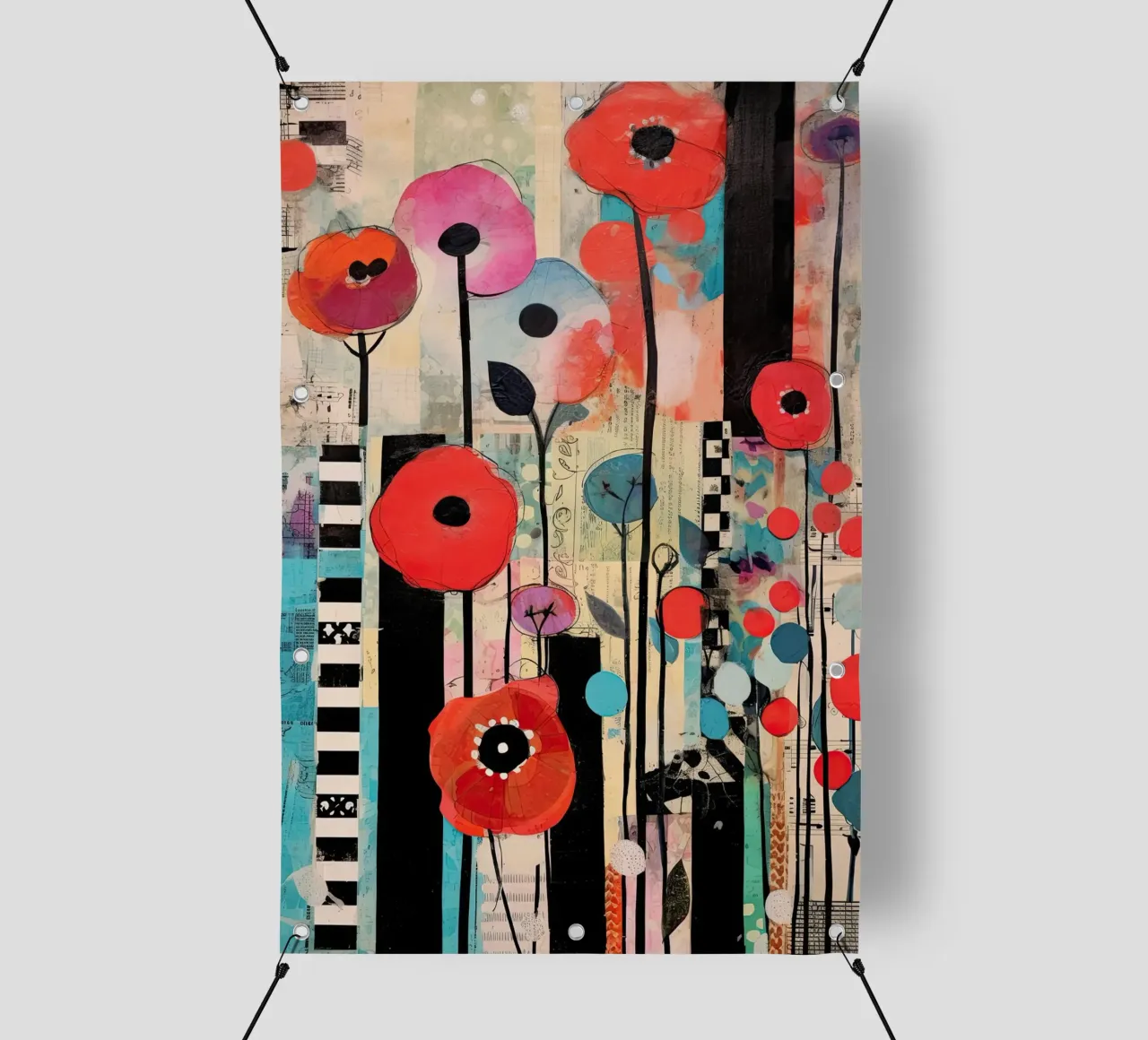 Klaprozen abstract pvc cover by Imagine
